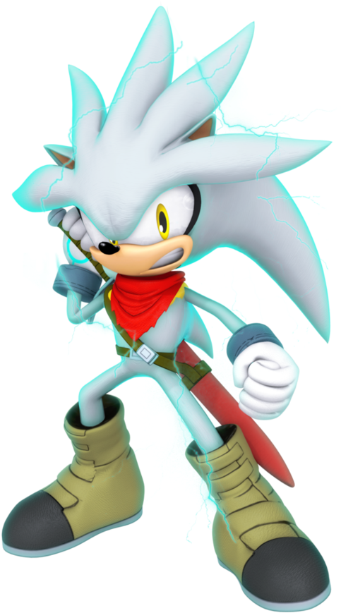 Png - Ssgss Silver The Hedgehog (894x894), Png Download