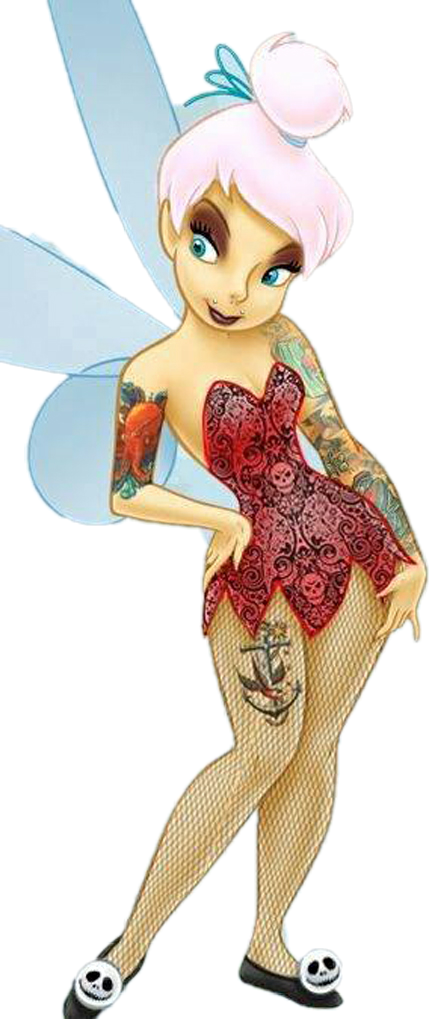 Bad Tinkerbell (429x1019), Png Download
