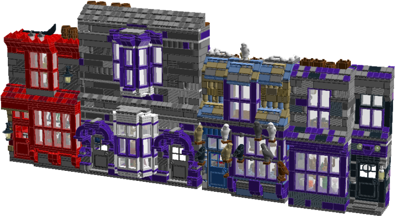 lego diagon alley moc