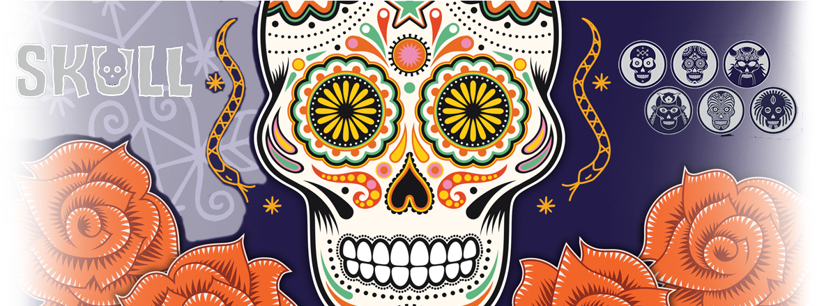 Skull Board Game (1180x438), Png Download
