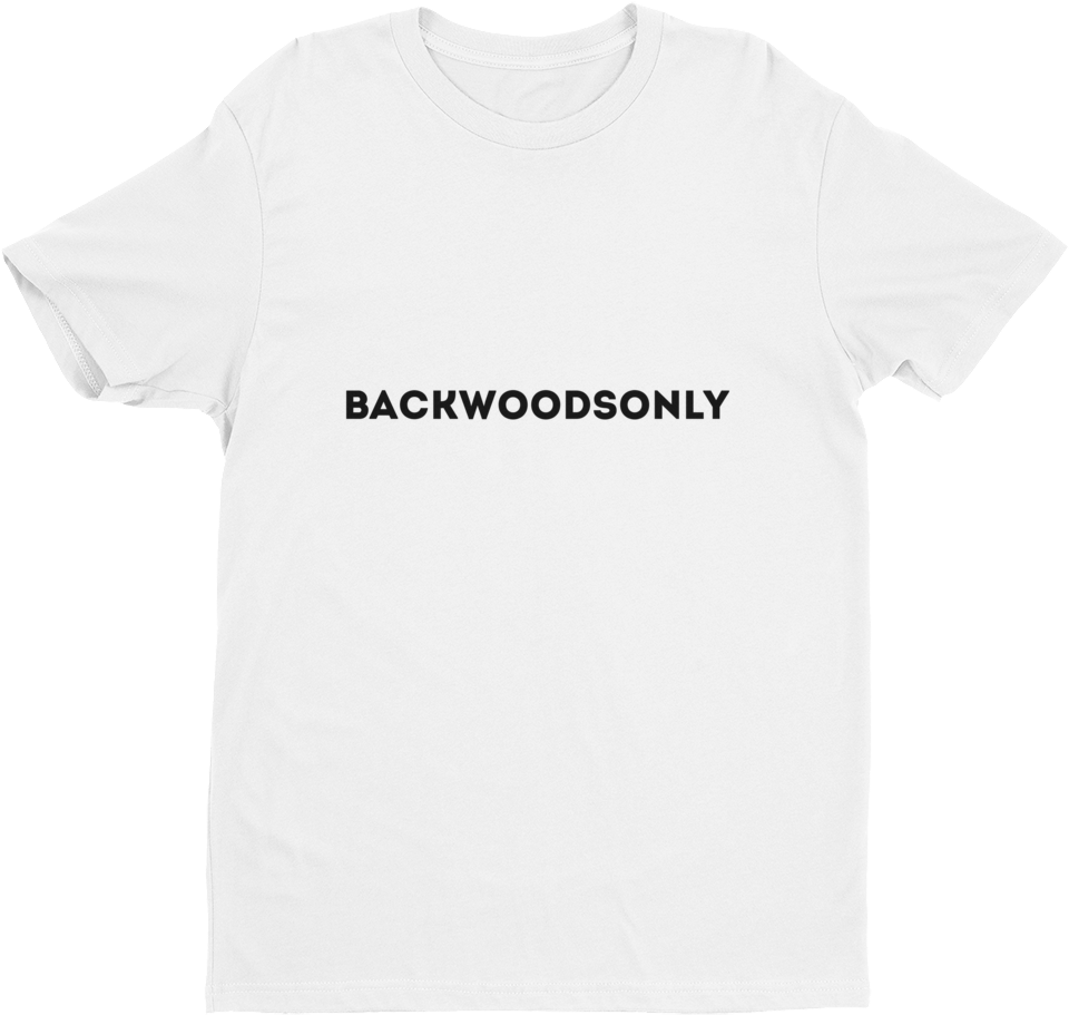Backwoods Only Minimalistic - T Shirt Millennial (1000x1000), Png Download