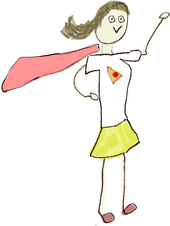 My Mommy Daddy Is An Entrepreneur And She He Is A Superhero - Cartoon (568x747), Png Download