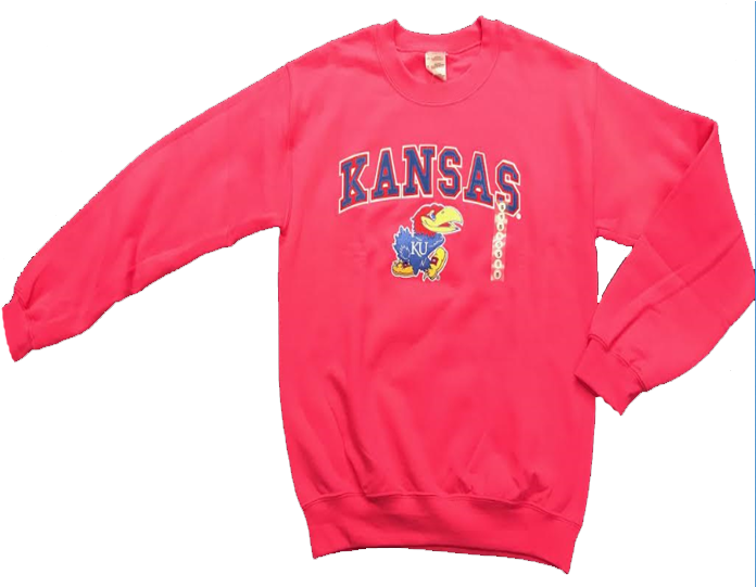 Kansas Jayhawk Arch Crew - University Of Kansas (720x540), Png Download