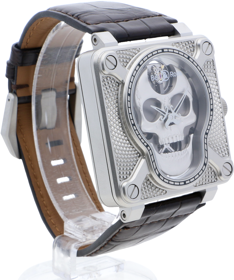 Bell & Ross Br01 Laughing Skull - Bell & Ross (1031x1024), Png Download