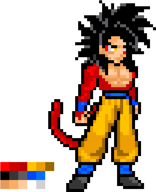 Super Saiyan 4 Goku - Super Saiyan (560x650), Png Download