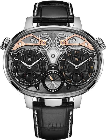 Bell & Ross Br01 Laughing Skull - Armin Strom Dual Time Resonance Masterpiece 1 (525x694), Png Download