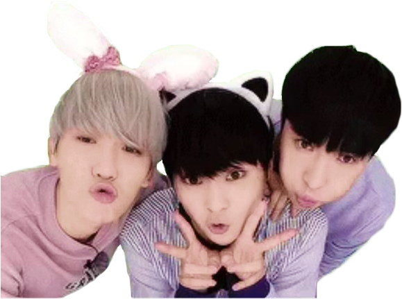 #exo #boys #baekhyun #minseok #xiumin #lay #yixing - Sibling (603x604), Png Download