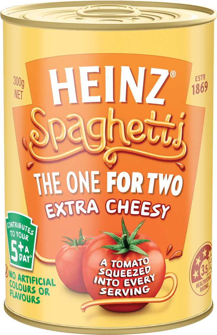 Heinz Spaghetti Extra Cheesy 300g - Heinz Spaghetti Extra Cheesy Sauce 300g (1201x1201), Png Download
