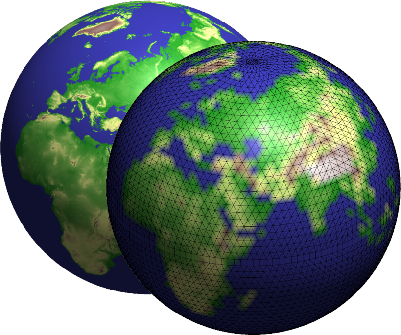 Figure 4 Surface Geopotential Height Field Interpolated - Earth (976x842), Png Download