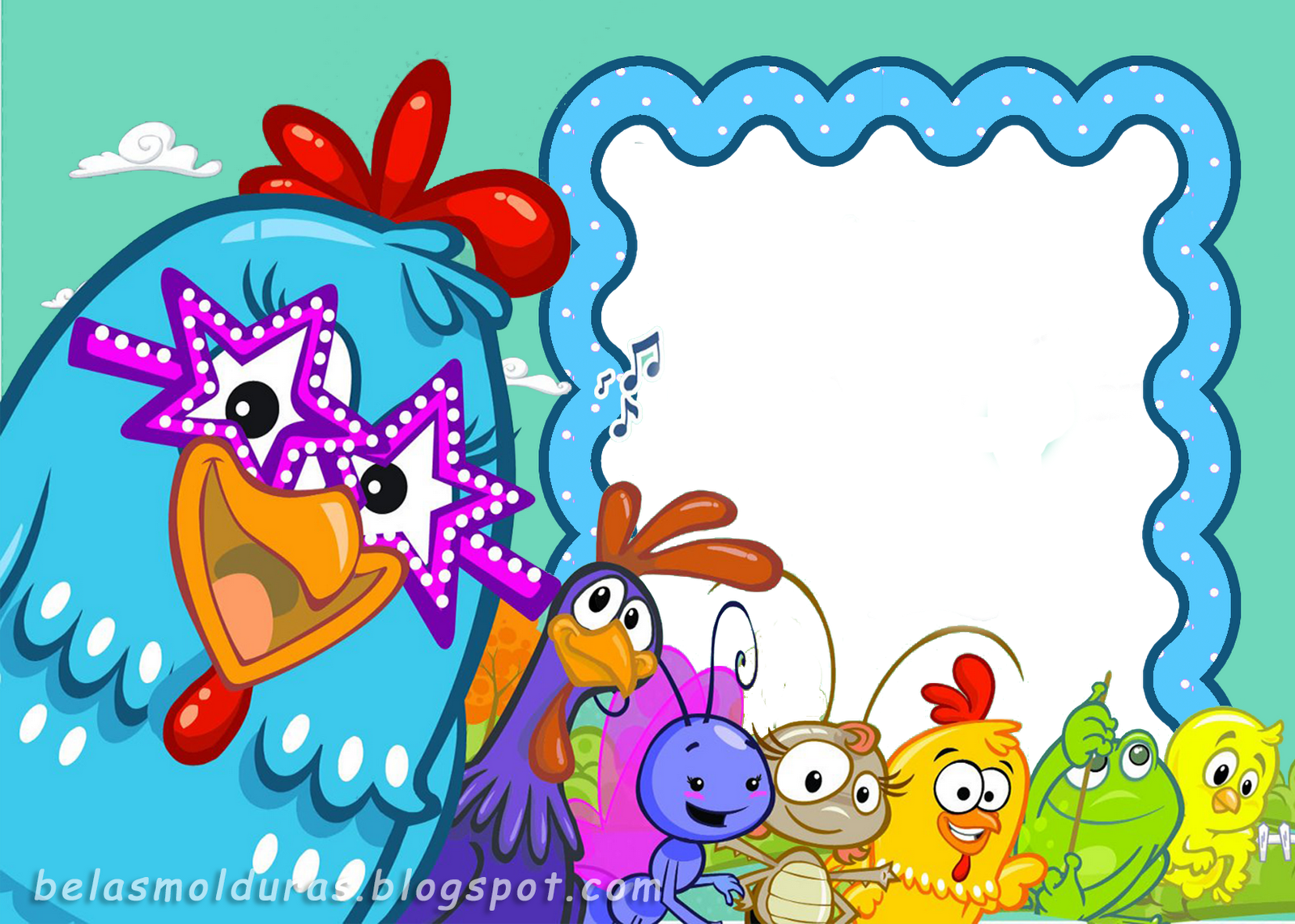 Galinha Pintadinha Gabriel Backyardigans Jardim Redondo - Galinha Pintadinha (1600x1142), Png Download