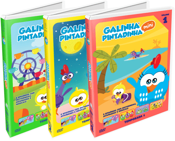 Combo Dvds Galinha Pintadinha Mini Vol - Dvd Galinha Pintadinha Mini - Temp.1 - Vol. 1 (580x580), Png Download