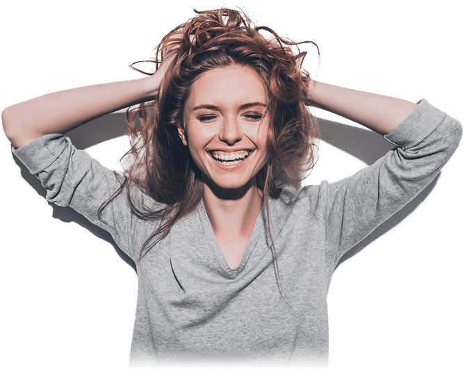 Hair Transplantation Is Undoubtedly The Most Popular - Confident Woman (681x554), Png Download