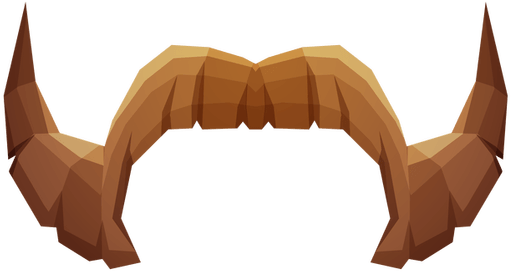 Handlebar Mustache - Horn (1000x1000), Png Download
