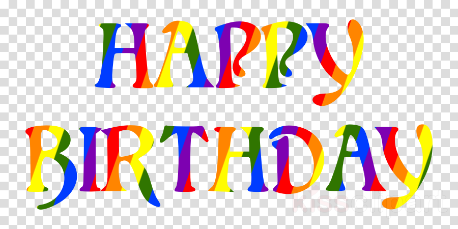 Download Rainbow Happy Birthday Png Clipart Birthday - Birthday Designs (900x450), Png Download