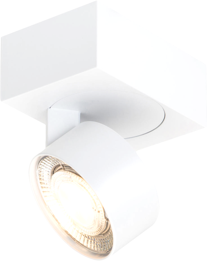 Led White Swivel Spotlight - Light-emitting Diode (900x900), Png Download