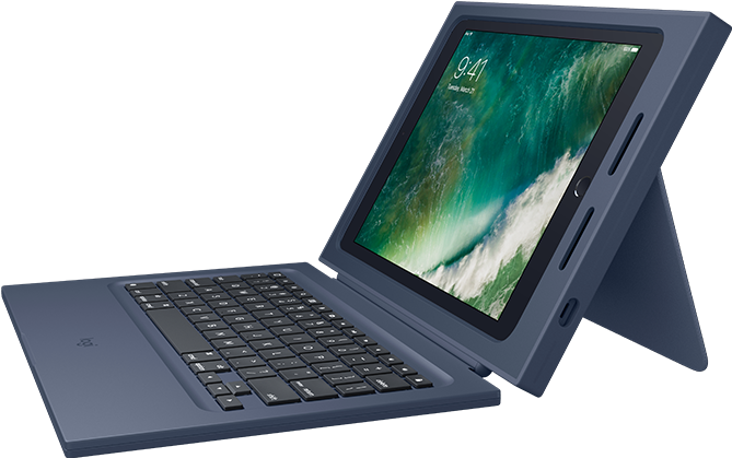 Ipad Case Logitech - Logitech Rugged Combo Case (698x524), Png Download