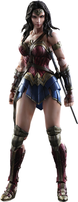 Wonder Woman Png, Download Png Image With Transparent - Batman Vs. Superman Dawn Of Justice Play Arts Kai: (480x707), Png Download
