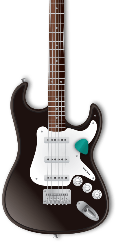 Guitar Logo - Electric Guitar (401x835), Png Download