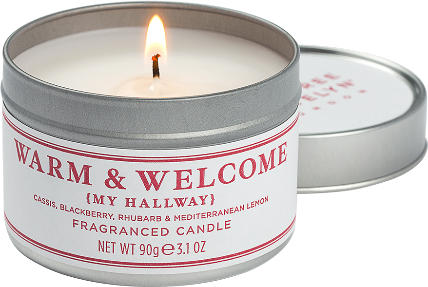 Warm & Welcome Travel Candle - Crabtree & Evelyn Champagne & Blue Iris Candle (1000x1000), Png Download
