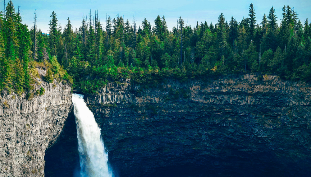 Score 50% - Waterfall On A Summer Day In E L (1000x1000), Png Download