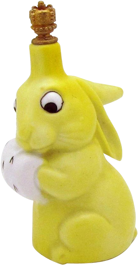 Vintage Googly Eye Rabbit With Muff German Crown Top - Figurine (842x842), Png Download