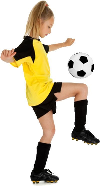 Clip Art Images - Soccer Player Girl Png (500x800), Png Download