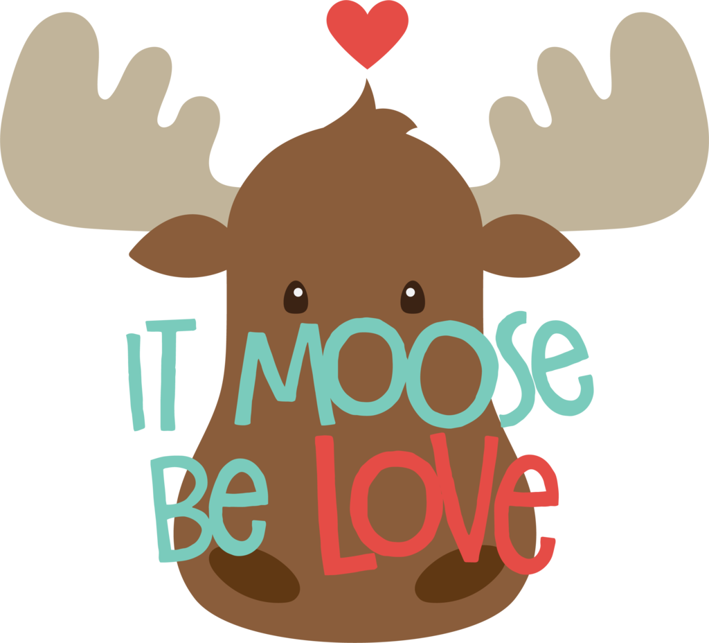 Moose Love (600x544), Png Download