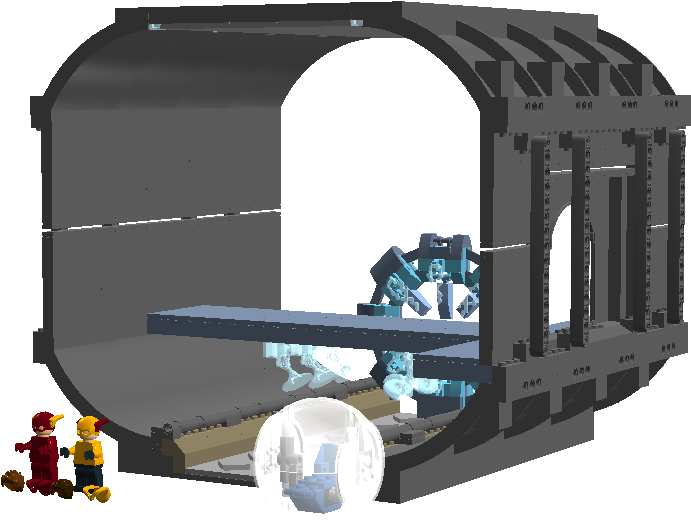 Particle Accelerator Pipeline - Lego (950x846), Png Download