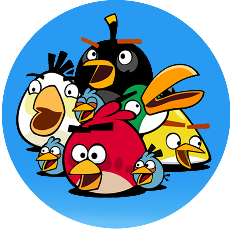 Photos Cartoon - Angry Birds (800x800), Png Download