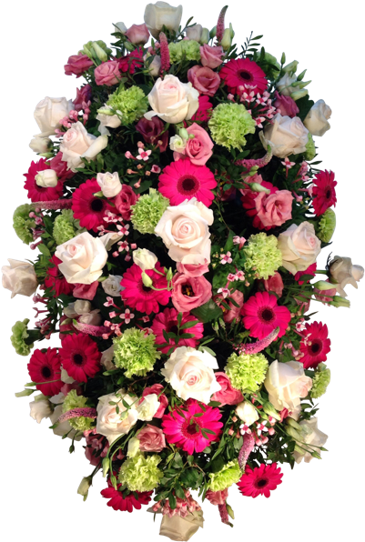 Colourful Funeral Arrangement - Funeral (600x600), Png Download