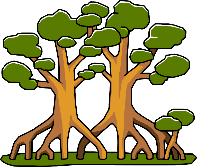 Mangrove Trees Clipart (766x649), Png Download