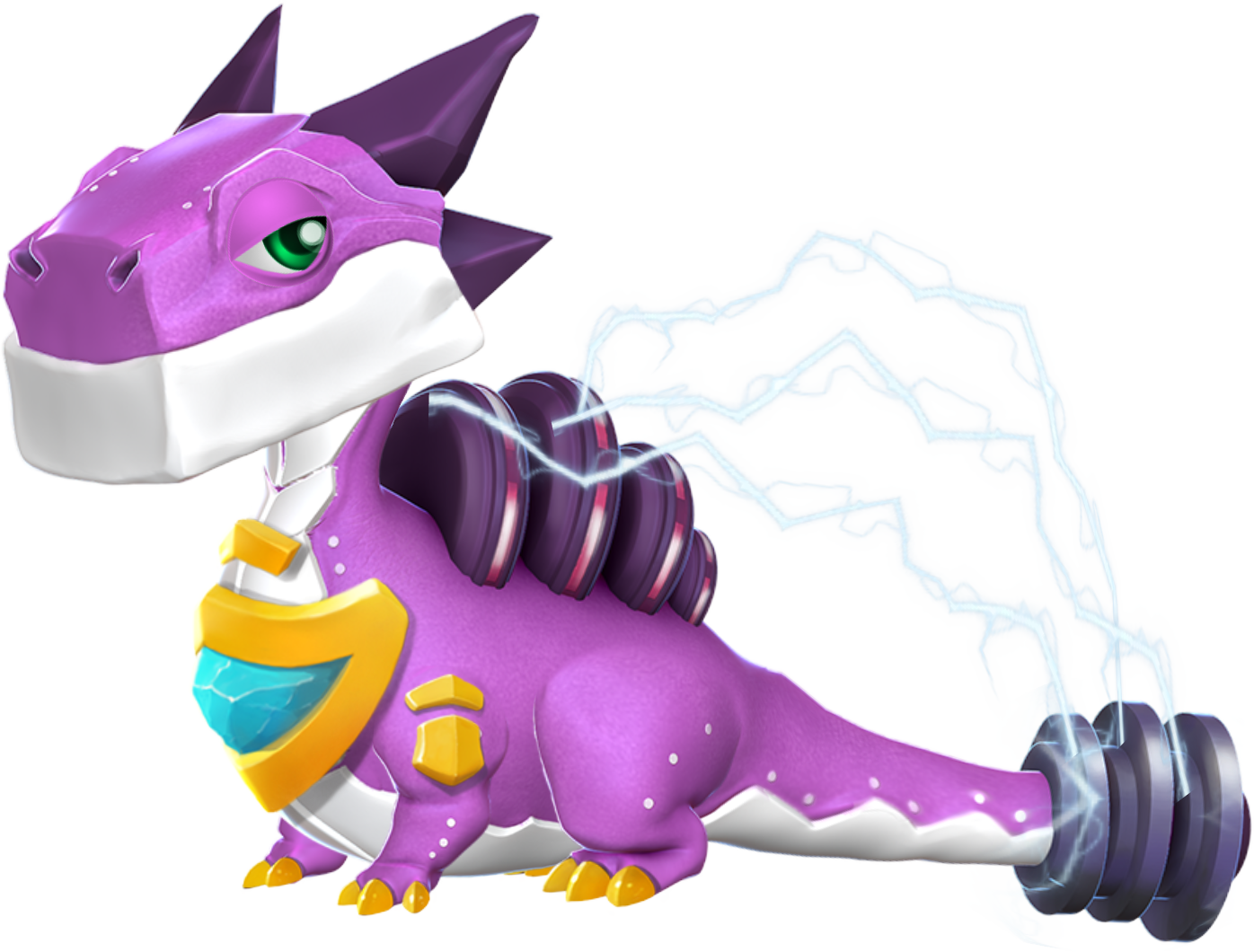 Thunder Wolf (1396x1060), Png Download