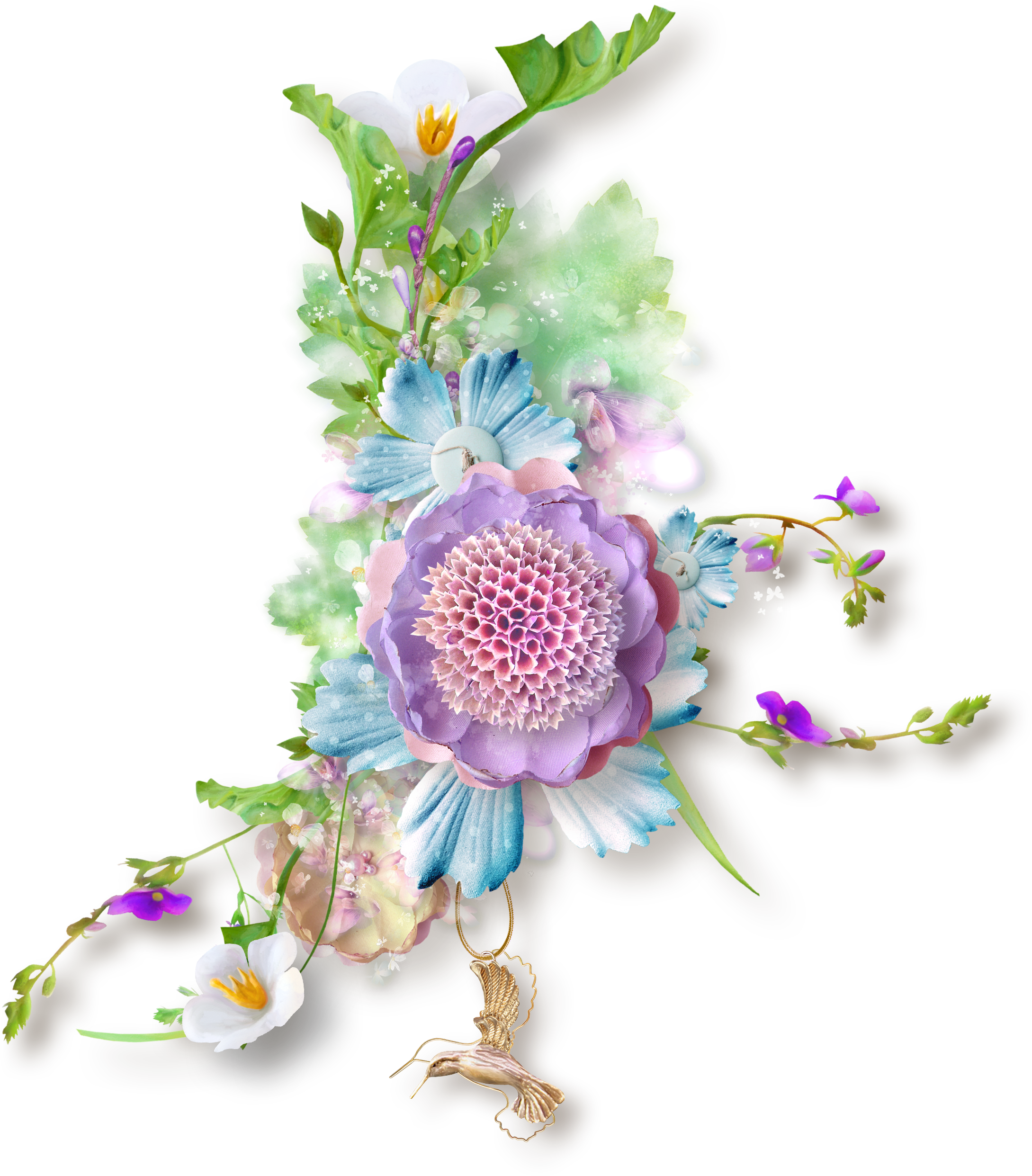 0 1f1c19 C85d151 Orig Flower Border Png, Wild Flowers, - Follaje Con Flores Png (2179x2483), Png Download