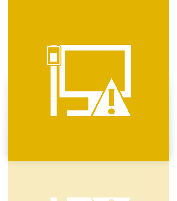 Lan,caution,mirror Icon - Icon (640x640), Png Download