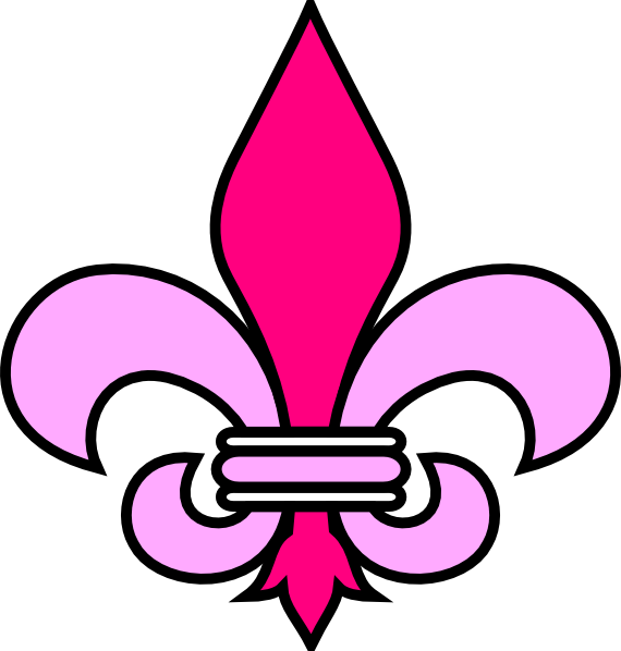 Large Fleur De Lis Template - Fleur De Lis Clip Art (570x598), Png Download