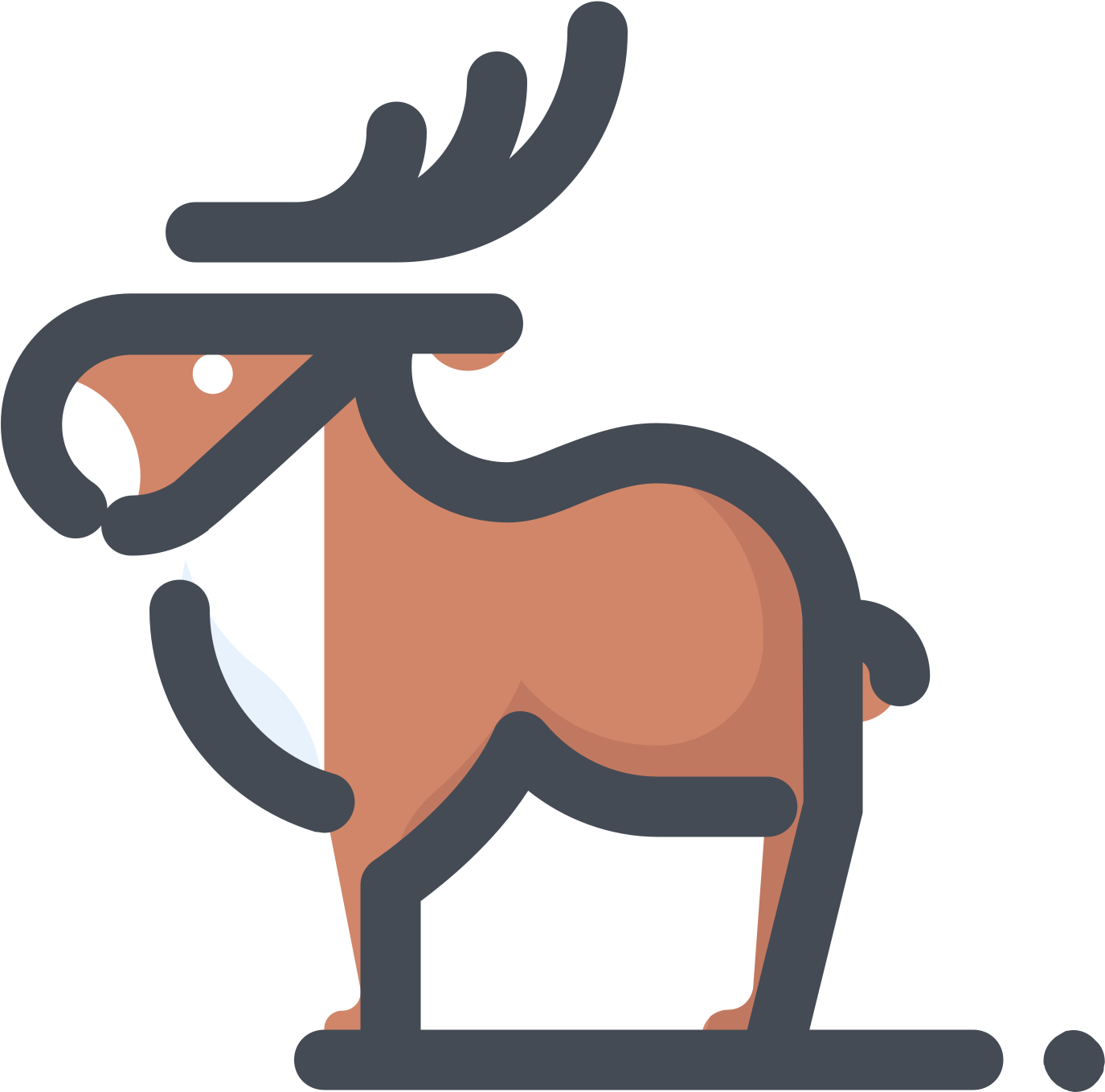 The Image Is An Animal - Reindeer (1600x1600), Png Download