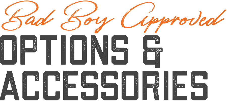 Bad Boy Approved Options & Accessories - T-shirt (900x402), Png Download
