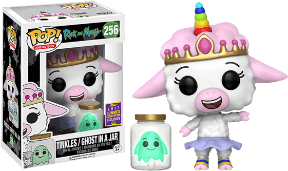 Tinkles And Ghost In A Jar - Funko Pop! Rick & Morty - Tinkles And Ghost In (600x600), Png Download