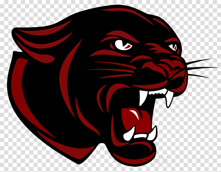 Cromwell Panthers Clipart Cromwell High School Carolina - Panther Red And Black (900x700), Png Download