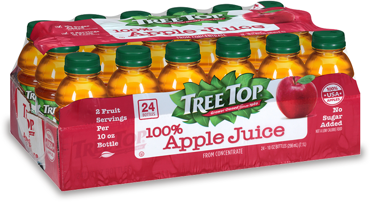 Apple Juice 10oz 24 Pack - Tree Top Apple Juice (750x750), Png Download