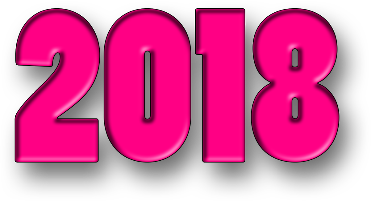 Images For Happy New Year 2018 3d 4k - New Year (1600x914), Png Download