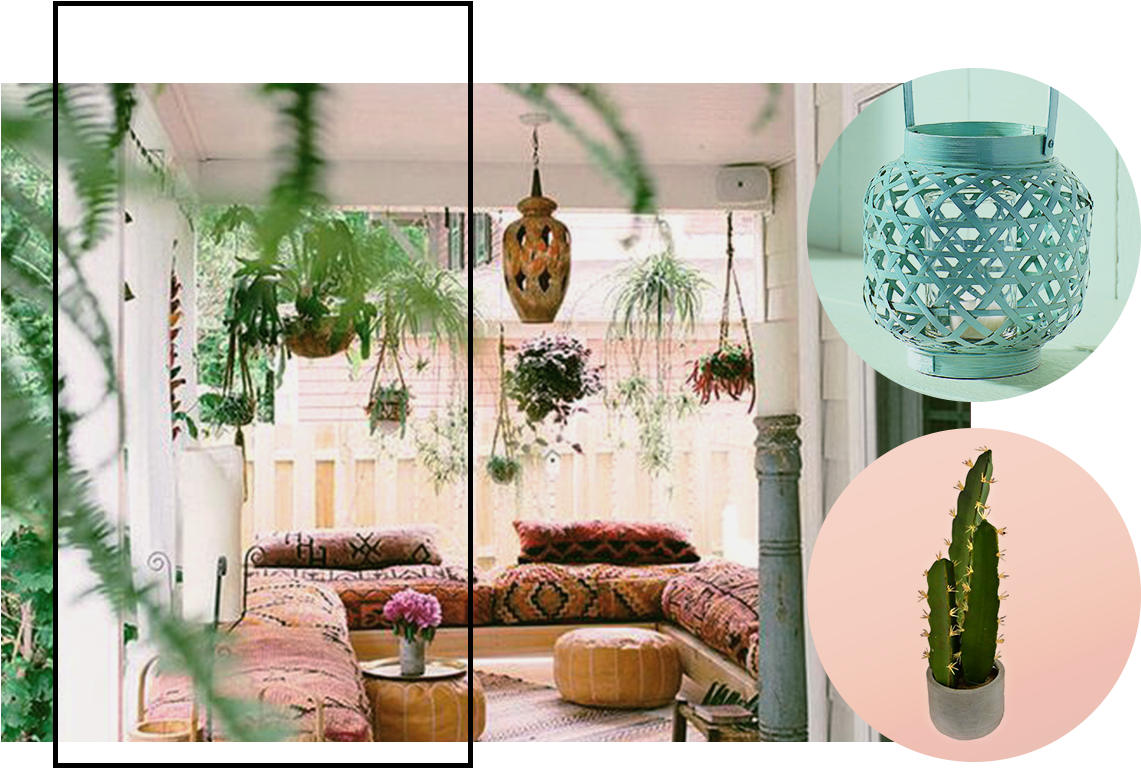 Blog - Bohemian Porch (1200x857), Png Download