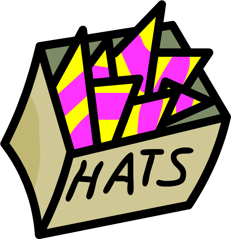 Beta Hat Box - Club Penguin Beta Hat Box (807x787), Png Download