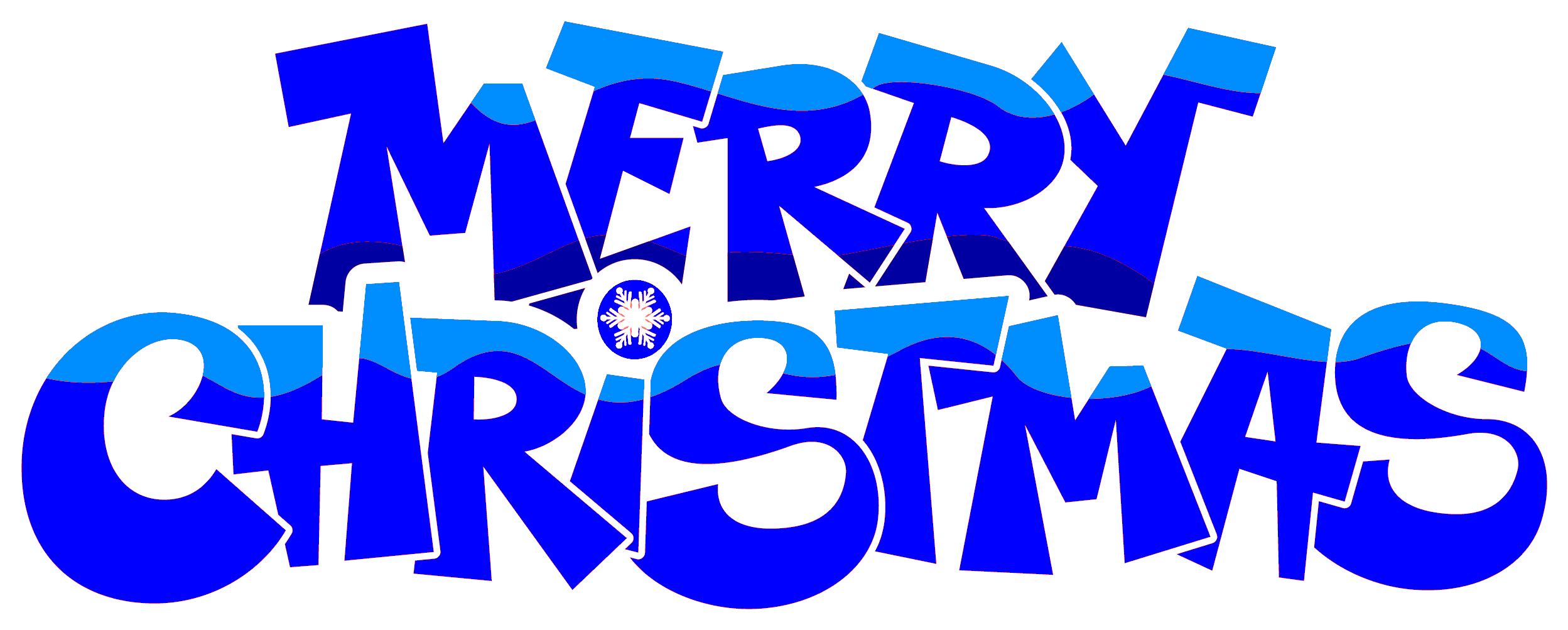Merry Christmas 2018 Png (2613x1280), Png Download