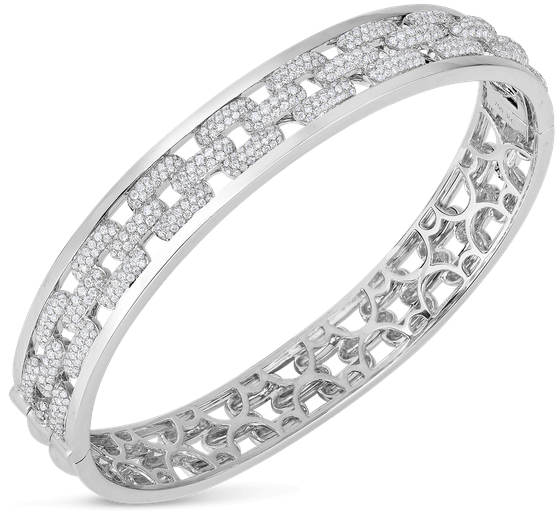 Roberto Coin Bangle With Diamonds - Jewellery (800x800), Png Download