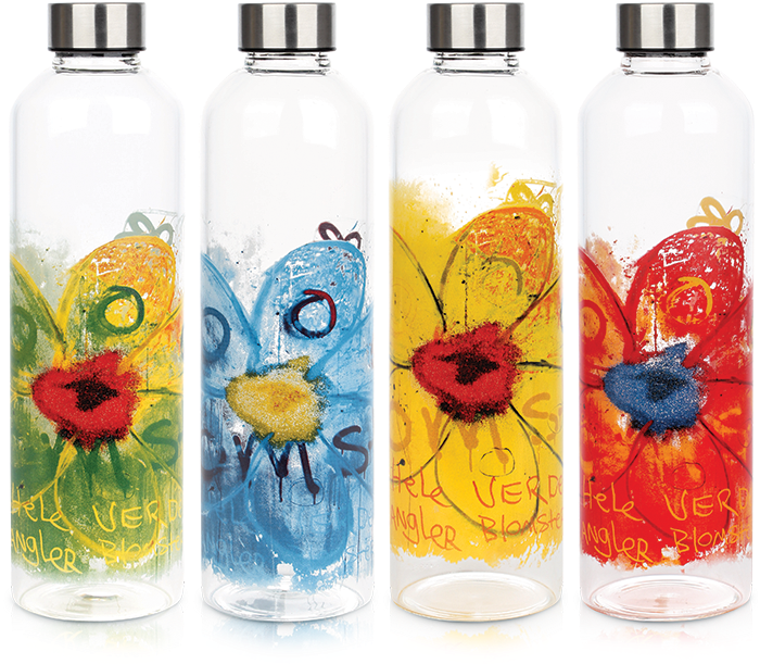 Glass Water Bottles 1 Litre (722x722), Png Download