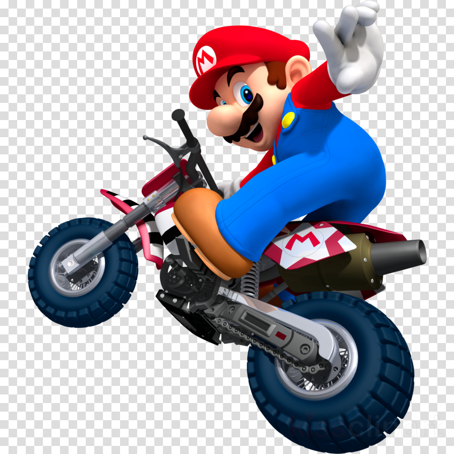 Mario Kart Wii Mario Png Clipart Mario Kart Wii Super - Mario Bros En Moto (900x900), Png Download