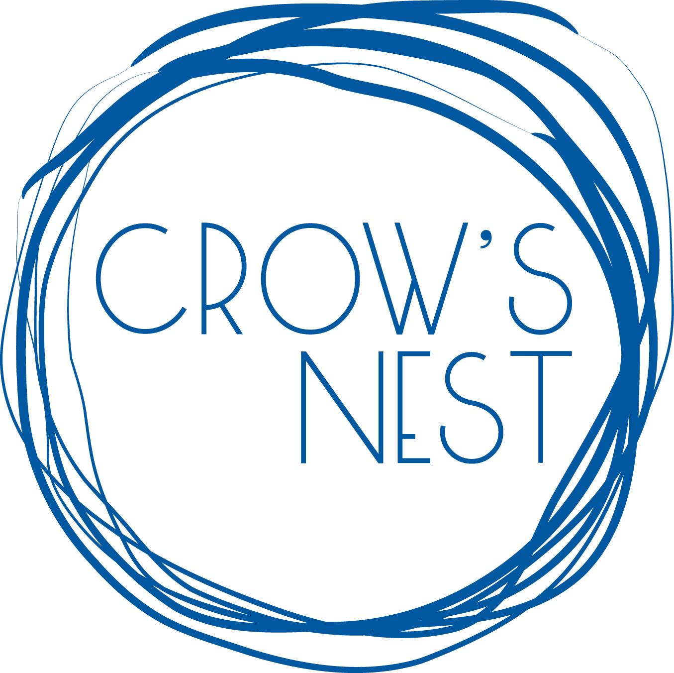 Crows Nest2 Blue - Crow (1355x1352), Png Download