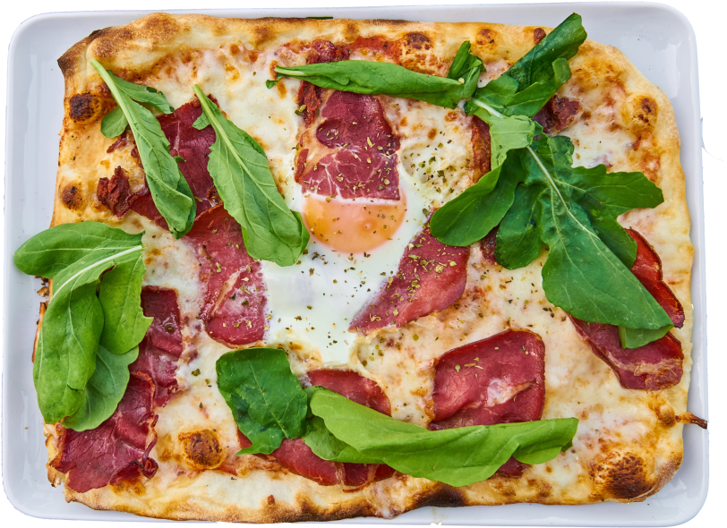 Pizza On Plate - Pizza (866x650), Png Download