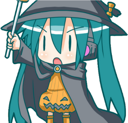 Hatsune Miku Clipart Halloween - Hatsune Miku Halloween Png (640x480), Png Download